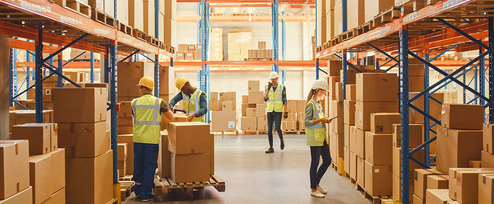 Image depicting warehouse filled with inventory